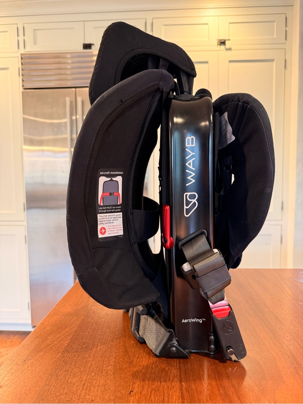 WAYB Pico Travel Car Seat + Backpack & Cup Holder – Black
